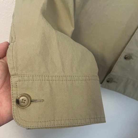 Polo by Ralph Lauren Khaki Button Down Utility Jacket 100% Cotton Size Medium - Picture 7 of 13